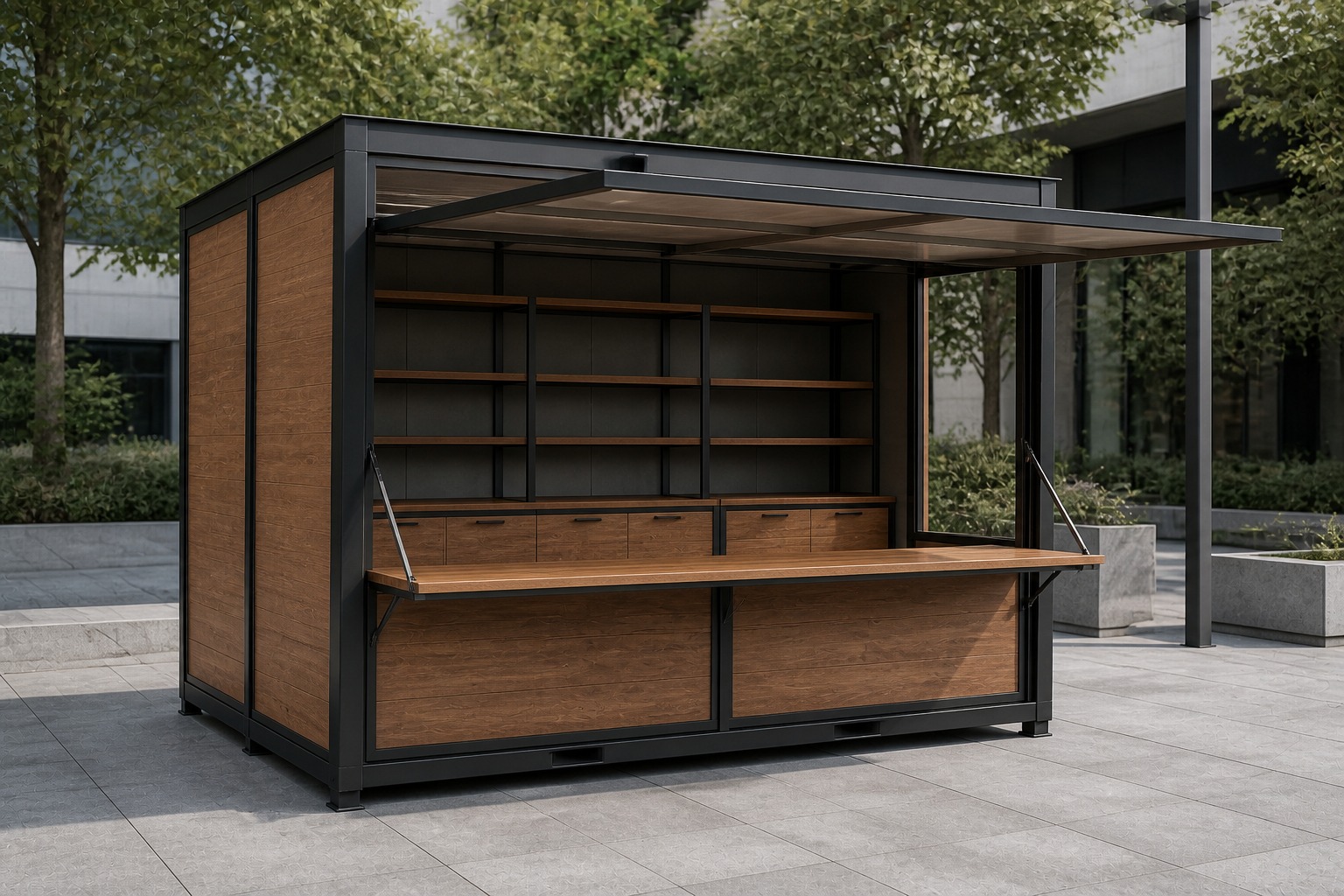 Kioskos y Módulos Comerciales Metálicos - Steelwood Corporation